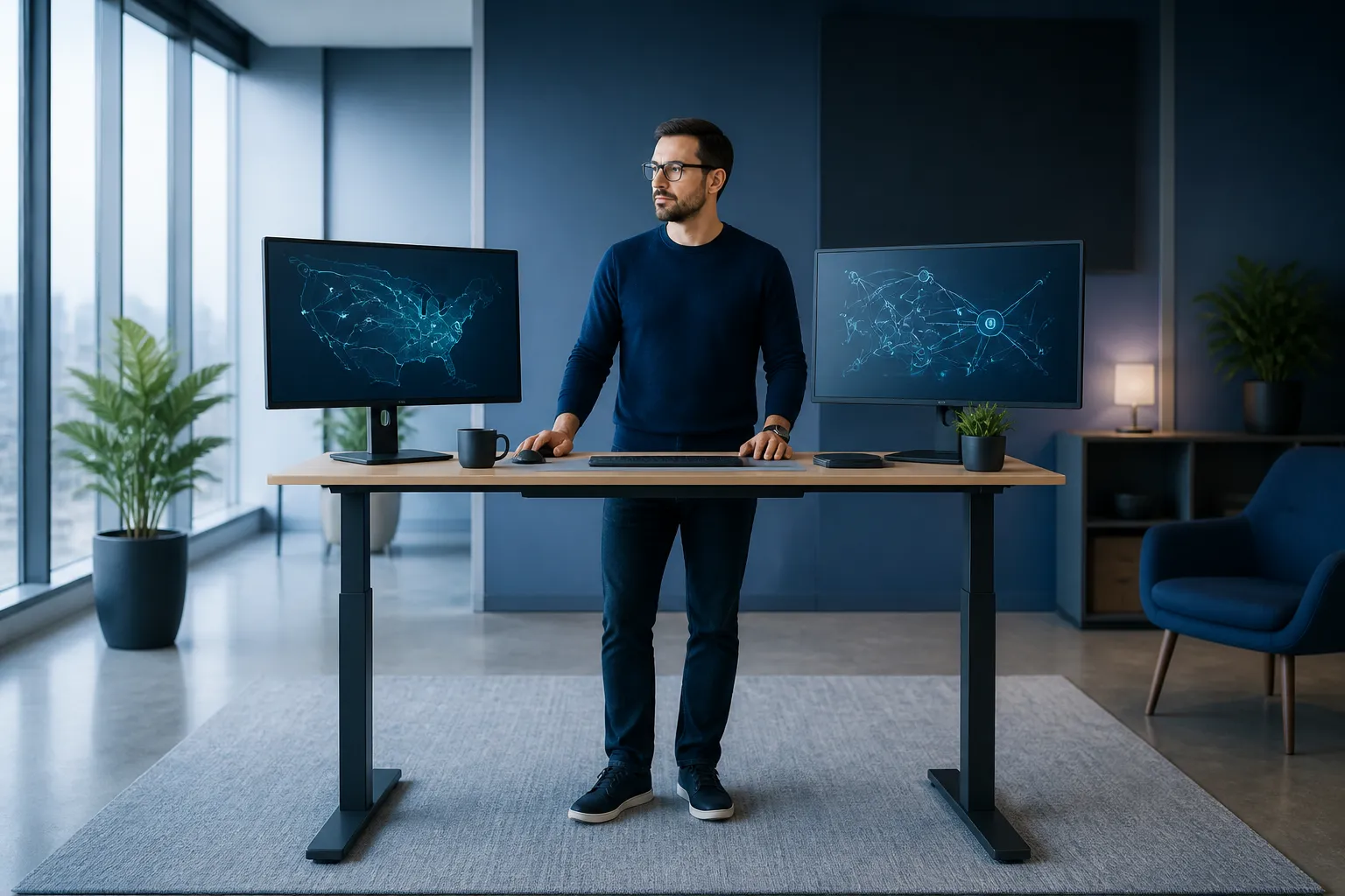 ISP NMS support engineer ready to assist at a network operations desk